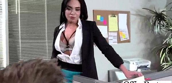  Office Busty Girl (selena santana) Get Hard Style Banged clip-28